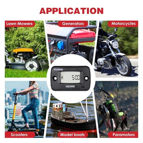 HM019V Vibration Timer,TOT Timing,Maintenance Reminder,Sensltlvity Selection,Used for Gasoline Engine Equipmen: Such as Generators, Lawn Mowers, Motorcycles, ATVs, etc in Saudi Arabia