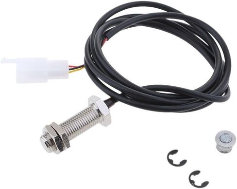Versatile Motorcycle Digital Odometer Sensor Cable with 2 Magnets, 3 - Pin Connector for Speedometer and Tachometer in Saudi Arabia