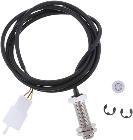 Versatile Motorcycle Digital Odometer Sensor Cable with 2 Magnets, 3 - Pin Connector for Speedometer and Tachometer in Saudi Arabia