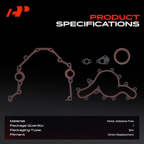 A-Premium Engine Timing Cover Gasket Set Compatible with Ford Explorer 2004-2010, Mustang 2005-2010, Ranger 2004-2011, Explorer Sport Trac & Mazda B4000 & Mercury Mountaineer & Land Rover LR3, 4.0L in Kuwait