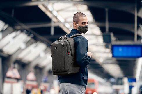 Wenger MX Professional laptop backpack with tablet pocket, notebook up to 16 inches, tablet of up to 10 inches, organizer, 21 L, for men and women, office, business travel, uni, mottled gray, 611641 in Saudi Arabia