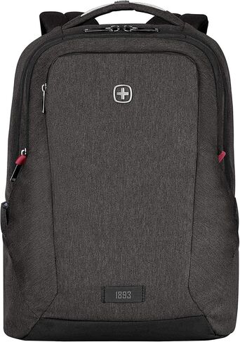 Wenger MX Professional laptop backpack with tablet pocket, notebook up to 16 inches, tablet of up to 10 inches, organizer, 21 L, for men and women, office, business travel, uni, mottled gray, 611641 in Saudi Arabia