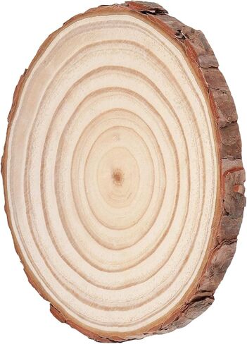 SHEUTSAN 20 PCS Wood Slice, 6-7 Inch Log Rounds Unfinished Wooden Discs for Crafts, DIY Arts, Home Decor in Saudi Arabia