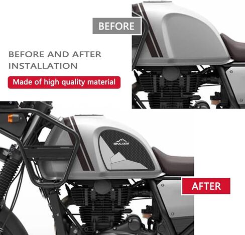 for Himalayan 400 Himalayan 411 2016-2023 New Motorcycle Tank Sticker pad Non-Slip Side Fuel Rubber Waterproof Stickers in Saudi Arabia