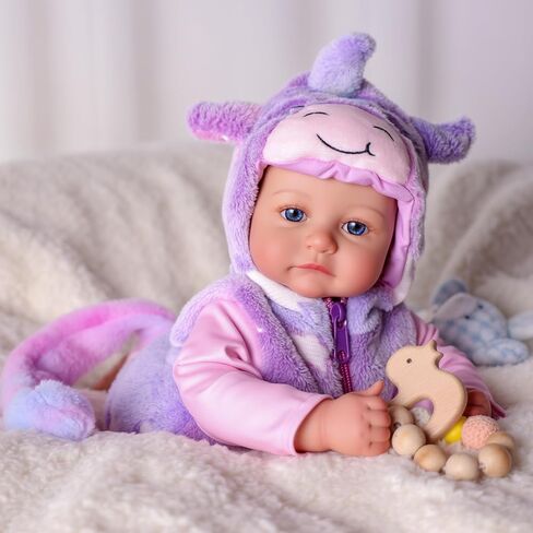 BABESIDE Lightweight Baby Doll Set–15" Realistic Soft Doll for Girls, Easy to Carry & Hug, Includes Bottle & Pacifier Set–Pretend Play & Gift for Kids Age 3+ in Kuwait