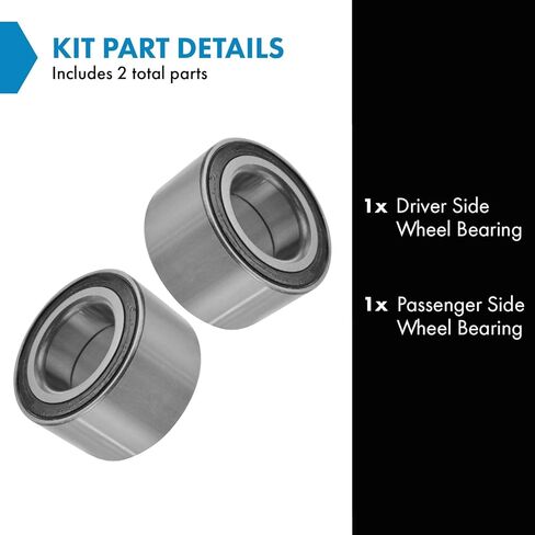 TRQ Front Rear Wheel Bearing Pair Set for Mazda Audi VW Jetta in Kuwait