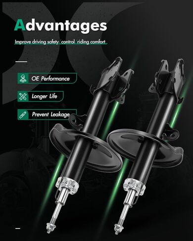 SCITOO Front Shocks Set of 2 for MDX, Shocks Absorbers and Struts Fits 2001 2002 for Acura for MDX,2003 2004 2005 2006 2007 2008 for Honda for Pilot Amortiguadores in Kuwait