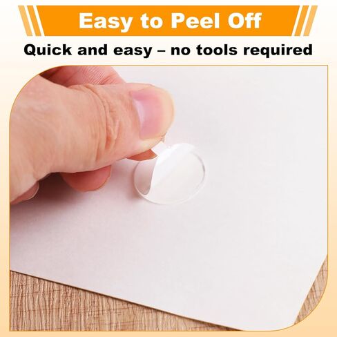 Sticky Dots Double Sided, 140 PCS 0.79" X 1mm Clear Removable Adhesive Dot for Hanging Posters Crafts Balloons Photos Party Decorations, Easy Release, Water Resistant, No Trace, Circle(20mm) in Saudi Arabia