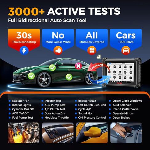 Autel Scanner MaxiSYS MS906 MAX, 2026 10'' MS906MAX 2.0 Ver. of MS906 PRO MS908S MK908 II, Lite of Elite 2 PRO, Top Scan Tool Bidirectional, 3000+ Active Test, 40+ Resets, CAN FD DoIP Auto Scan2.0 FCA in Kuwait