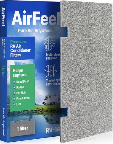Premium RV AC Filter Replacement – 7.5 x 14 Inch Filters Compatible with Dometic Duo Therm Air Conditioner – Replaces 3313107.103 & 3105012.003 – for Camper, Motorhome, Travel Trailer - 2 Filters in Saudi Arabia