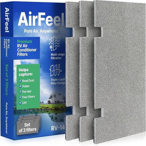 Premium RV AC Filter Replacement – 7.5 x 14 Inch Filters Compatible with Dometic Duo Therm Air Conditioner – Replaces 3313107.103 & 3105012.003 – for Camper, Motorhome, Travel Trailer - 2 Filters in Saudi Arabia