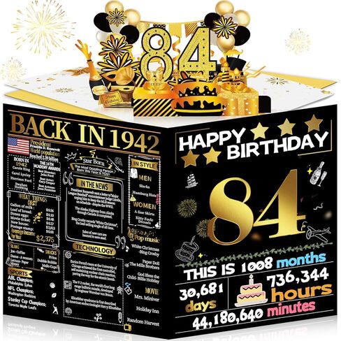 Joycard 15th Birthday Card for Girl Boy, 3D Pop Up Happy Birthday Gift for Daughter Son, Funny 15 year old Birthday Decorations for Grandson Granddaughter, Back in 2010 Laser Gold Retro Theme in Saudi Arabia