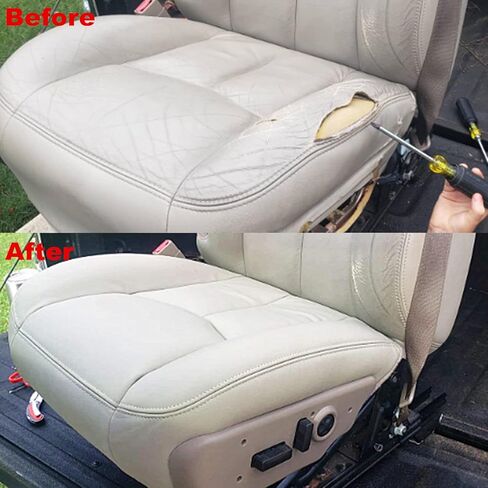 SecosAutoparts Driver & Passenger Bottom & Top & Armrest Replacement Leather Seat Covers Tan# 522 or 52i Compatible with Chevy Tahoe Suburban Compatible with GMC Yukon Sierra 2003 2004 2005 2006 in Kuwait