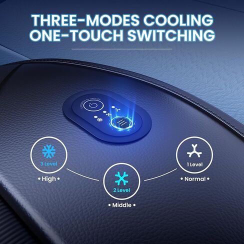 2026 Upgraded Cooling Car Seat Cover(Front Seat), Semiconductor Car Seat Cooling Pad,12V-24V Cooling Car Seat Cushion with 3 Temp Modes,Universal Fit for SUV/Truck Accessories(Ice-Core Black) in Kuwait