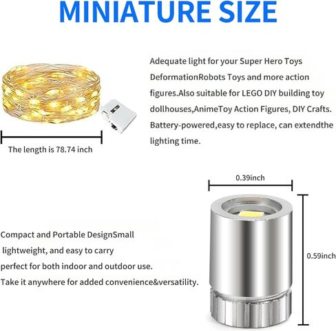 10 Pcs Miniature Led Lights 3 LED String Lights 15 Extra Battery,Battery Operated Tiny Small Led Lights,Tiny Dollhouse Accessories Lantern Crafts Model Lighting & Spot Light (10-Warm White) in Saudi Arabia