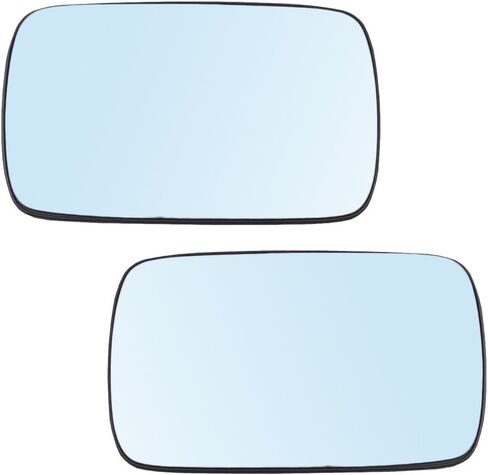Brock Replacement Pair Set Power Side View Mirror Blue Tinted Glass w/Bases Heated compatible with 99-06 3 Series 97-03 5 Series 51168250436 51168250439 in Kuwait