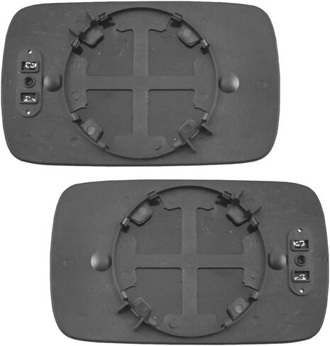 Brock Replacement Pair Set Power Side View Mirror Blue Tinted Glass w/Bases Heated compatible with 99-06 3 Series 97-03 5 Series 51168250436 51168250439 in Kuwait