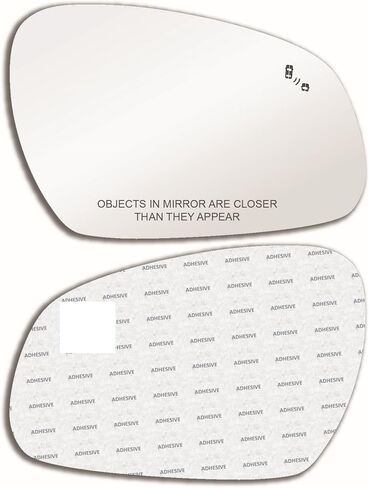 New Replacement Blind Spot Mirror Glass with Full Size Adhesive for 2019-2024 Genesis G70 Passenger Side View Right RH in Kuwait
