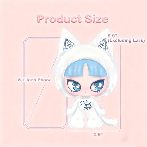 INN'S Cat Inn Your Chat Series Vinyl Plush Blind Box 1PC(1 of 7 Possible Styles) Cute Figures Collectible Toys Birthday Gifts (1Pcs Blind Box) in Saudi Arabia