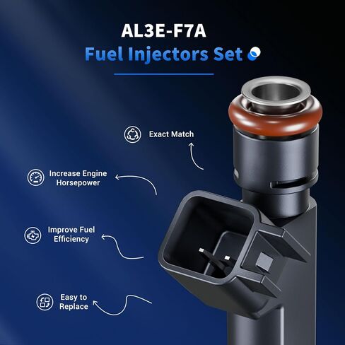 8 قطع من حاقن الوقود متوافقة مع Ford 2010-2014 F150 2011-2015 F250 F350 Super Duty 6.2L V8، #OE يحل محل AL3E-F7A، AL3Z9F593B، F87Z9F593FA، FJ1166، CM-5195، 4G2277 مجموعات حاقن الوقود in Kuwait