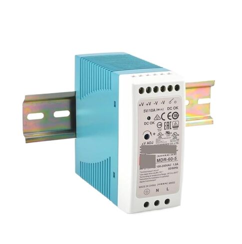 1 قطعة 60 واط مخرج واحد مصدر طاقة السكك الحديدية الصناعية DIN MDR-60-5 | 5 فولت MDR-60-12 | 12 إم دي آر-60-24 | 24 فولت MDR-60-48 | 48 فولت (MDR-60-48) in Kuwait