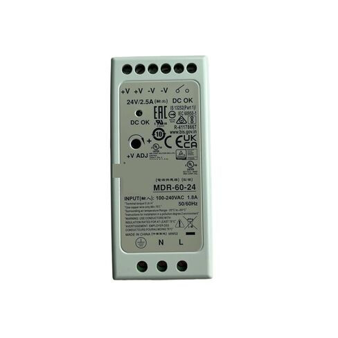 1 قطعة 60 واط مخرج واحد مصدر طاقة السكك الحديدية الصناعية DIN MDR-60-5 | 5 فولت MDR-60-12 | 12 إم دي آر-60-24 | 24 فولت MDR-60-48 | 48 فولت (MDR-60-48) in Kuwait