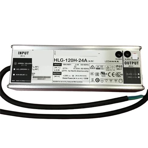 1 قطعة 120 واط الجهد المستمر تيار مستمر LED سائق التيار الكهربائي HLG-120H-A 12 فولت 15 فولت 20 فولت 24 فولت 30 فولت 36 فولت 42 فولت 48 فولت 54 فولت (HLG-120H-20A 20 فولت) in Kuwait