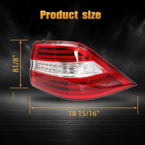 مجموعة مصابيح LED خارجية للجانب الأيمن للراكب XQSMWF، متوافقة مع مجموعة المصابيح الخلفية Mercedes-Benz ML350 ML550 W166 2012 2013 2014 2015 #1669063401 MB2805107 RH in Kuwait