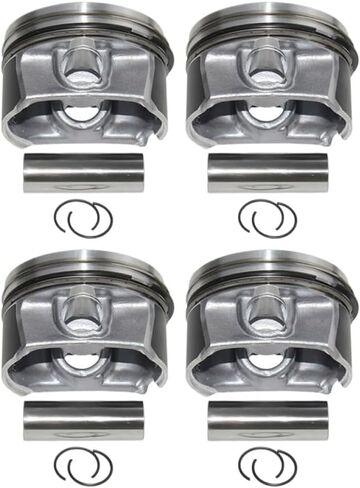 Engine Piston And Rings Set With Pin 20mm 06D107066C 06D198151B Compatible With A3 A4 A6 C6 2.0 GLI in Saudi Arabia
