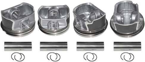 Engine Piston And Rings Set With Pin 20mm 06D107066C 06D198151B Compatible With A3 A4 A6 C6 2.0 GLI in Saudi Arabia