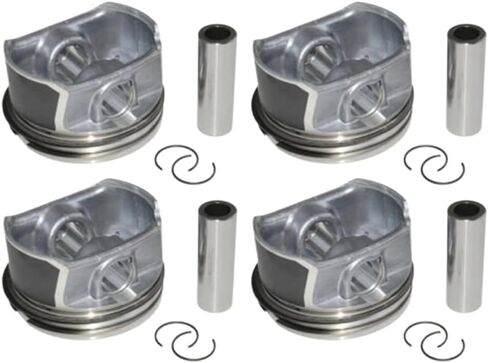 Engine Piston And Rings Set With Pin 20mm 06D107066C 06D198151B Compatible With A3 A4 A6 C6 2.0 GLI in Saudi Arabia