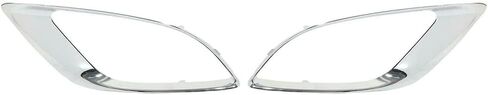 Riloer Chrome Fog Light Trim Foglight Bezel Cover, 1PC 5113745AB Lower Bumper Fog Light Lamp Cover, Compatible with Dodge DURANGO 2014-2020, Driver Left Side in Kuwait