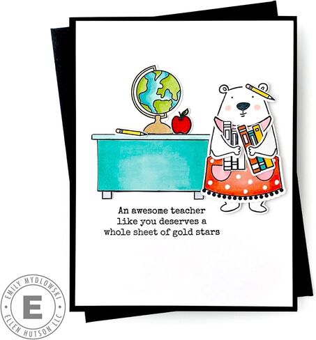 Ellen Hutson, Essentials by Ellen, Bear Ware Dress Up 2 Stamp & Die Set Combo (ccordinates with All Inside Stamp Set - Sold Separately), Stamping, Card Making, Papercrafts, Scrapbooking, DIY in Kuwait