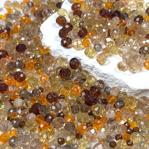 1040pcs 4/6/8mm Glass Beads Green, Assorted Color Faceted Crystal Loose Beads for Jewelry Making Bracelets Necklaces DIY Crafts in Saudi Arabia
