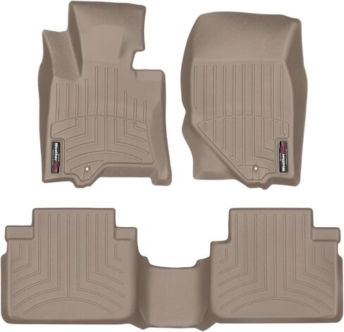 WeatherTech Custom Fit FloorLiners for Infiniti QX50-1st & 2nd Row (44868-1-2), Black in Kuwait