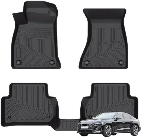 Priprilod Floor Mats Fit for Audi A5/S5 Sedan or Sportback 2018-2025 All Weather Protector TPE Floor Liners Custom Fit Car Mats Non-Slip,Only Sedan or Sportback Models in Kuwait