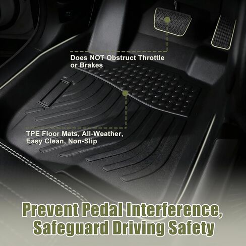 Priprilod Floor Mats Fit for Audi A5/S5 Sedan or Sportback 2018-2025 All Weather Protector TPE Floor Liners Custom Fit Car Mats Non-Slip,Only Sedan or Sportback Models in Kuwait
