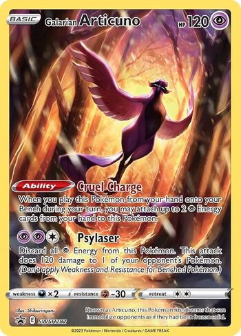 Pokemon - Galarian Articuno SWSH282- Full Art Black Star Promo Single Card in Kuwait