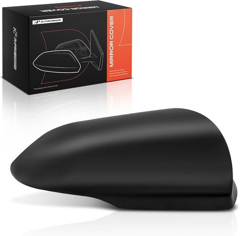 A-Premium Passenger Side Rearview Mirror Cover Cap - Compatible with Hyundai Elantra 2021 2022 2023 - Smooth Black, with Turn Signal Hole in Kuwait