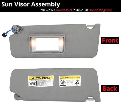 Sun Visor Fits for Honda Pilot 2016-2022 Honda Ridgeline 2018-2025 Left Driver Side with Light Replaces 83280-TG7- A12ZB Gary in Saudi Arabia