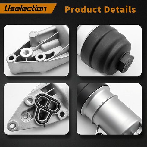 06E115405C Aluminum Oil Filter Housing Compatible with Audi A4 A5 A6 A7 A8 Quattro Q5 Q7 RS5 S4 S5 SQ5 Replaces# 06E115405A 06E115405K 95810701010 in Saudi Arabia