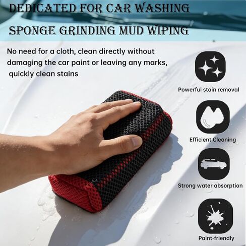 Ultra Car Clay Scrubber (Double-Sided use) for Auto Car Detailing Easily Cleans Painted Surfaces, Debris, and Grime,Improve The Adhesion Between Aax and Sealant;Enhance Gloss and Color Depth in Saudi Arabia