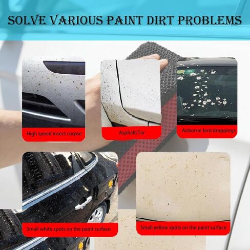Ultra Car Clay Scrubber (Double-Sided use) for Auto Car Detailing Easily Cleans Painted Surfaces, Debris, and Grime,Improve The Adhesion Between Aax and Sealant;Enhance Gloss and Color Depth in Saudi Arabia