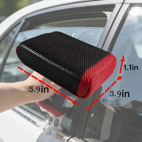 Ultra Car Clay Scrubber (Double-Sided use) for Auto Car Detailing Easily Cleans Painted Surfaces, Debris, and Grime,Improve The Adhesion Between Aax and Sealant;Enhance Gloss and Color Depth in Saudi Arabia