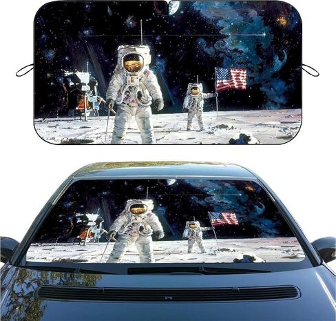 Boho Flower Car Windshield Sunshade, UV Heat Reflector Sun Visor Protector, Foldable Front Window Car Sun Shade, Universal Automotive Car Accessories for SUV Truck Van,59" L X 31.5" W in Saudi Arabia