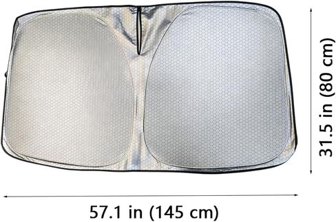 Graphene Coated Windshield Sunshade for Subaru Trailseeker Uncharted 2026, Upgraded Thermal Dissipation Tech, UPF 50+ UV Block, Odorless & Non-Flaking XL in Kuwait