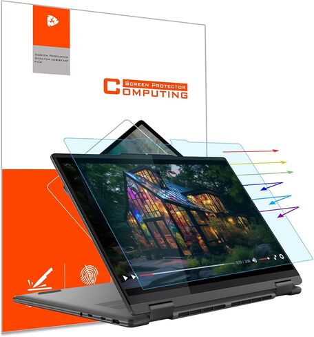 YINOVEEN Anti Blue Light Screen Protector for Lenovo Yoga 7 14/ Yoga 7i 14 Touch Screen,Lenovo Yoga 14 Laptop, Eye Protection Blue Light Blocking & Anti Glare Screen Protector in Saudi Arabia