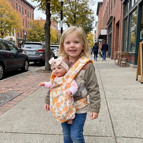 BABESIDE Baby Doll Carrier – Adjustable Straps for 15–22 Inch Dolls, Perfect for Pretend Play & Role Play – Soft Cotton Doll Accessory for Girls Ages 3+（Doll Not Included） in Kuwait
