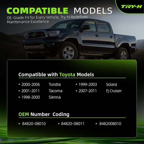 84820-08010 Power Master Window Switch Driver Side for Toyota Tundra 2000-2006 / Tacoma 2001-2011 / Sienna 1998-2000 / Solara 1999-2003 / FJ Cruiser 2007-2011 Replace# 84820-08010 84820-08011 in Saudi Arabia