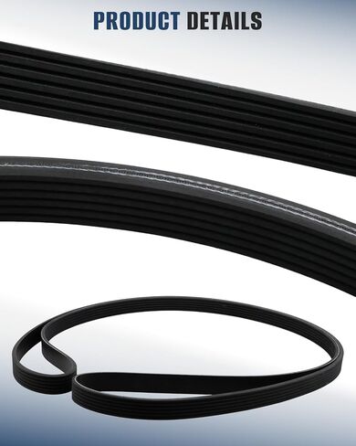 1060910 Serpentine Belt Fit for Jeep Wrangler/Mazda/Ford/Buick/Jaguar/Lincoln/Isuzu Rodeo, 6-Rib, 91" Length in Saudi Arabia